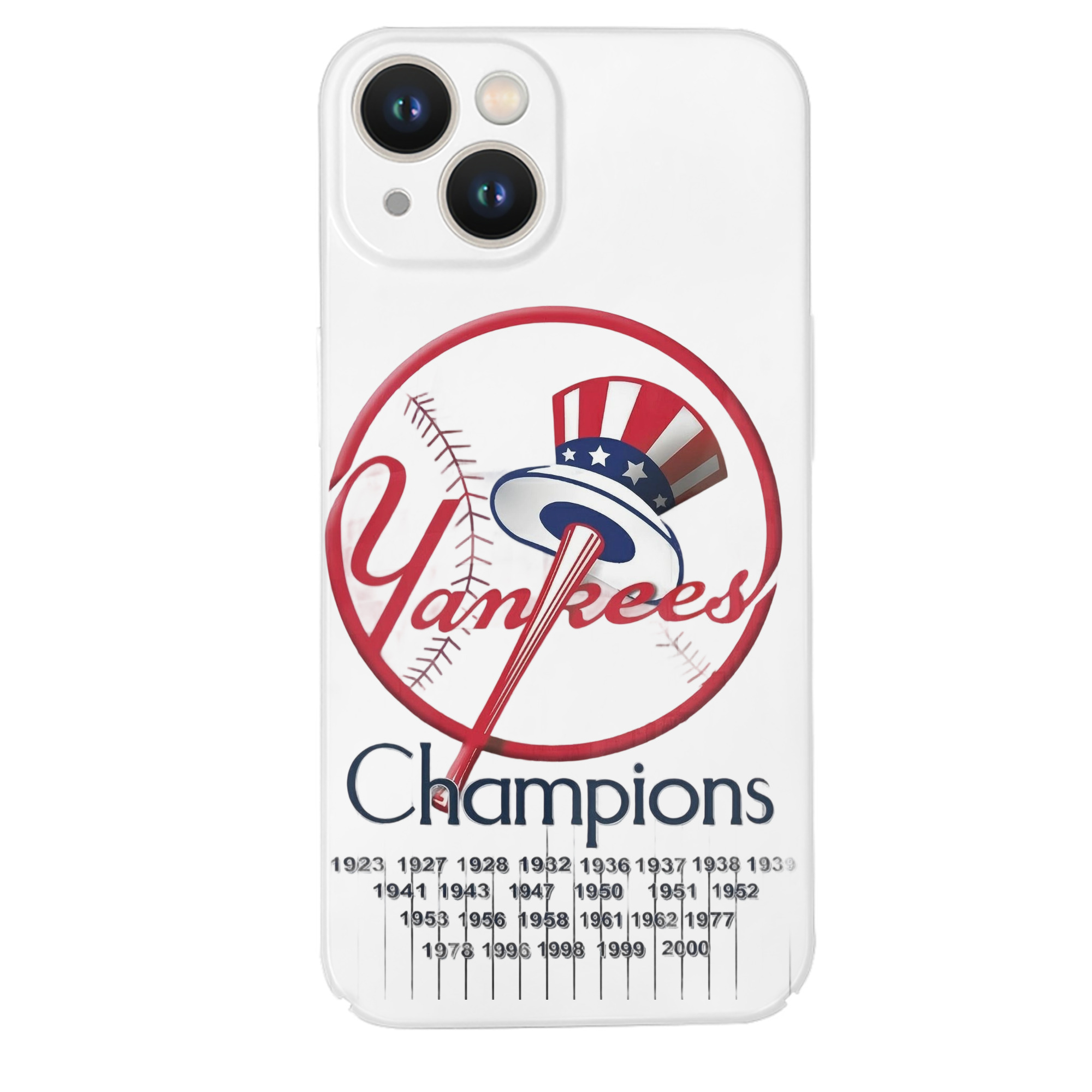 New York Yankees 56 IPhone 14 Series Full-Cover Hard Case – Shockproof With Raised Camera Protection – Precise Cutouts, Wireless Charging Compatible – Durable, Anti-Yellowing, Easy To Clean